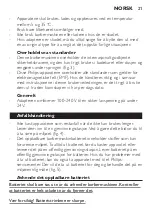 Preview for 21 page of Philips HS8400 Series Important Information Manual