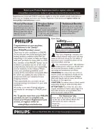 Предварительный просмотр 2 страницы Philips HSB2351/55 User Manual