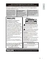 Предварительный просмотр 2 страницы Philips HSB2351 User Manual