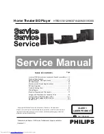 Предварительный просмотр 1 страницы Philips HTB3510/12 Service Manual