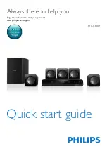 Philips HTD3509 Quick Start Manual preview