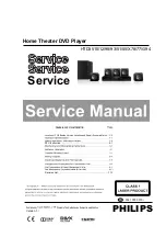 Preview for 1 page of Philips HTD3510/98 Service Manual