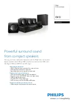 Philips HTD3514 Specifications preview