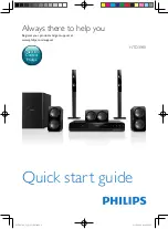 Philips HTD3540 Quick Start Manual preview