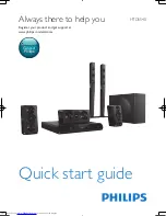 Philips HTD5540 Quick Start Manual preview