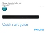 Предварительный просмотр 1 страницы Philips HTL1190BX Quick Start Manual