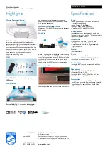 Preview for 2 page of Philips HTL2111A Specifications