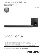 Preview for 1 page of Philips HTL2140B User Manual