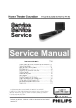 Предварительный просмотр 1 страницы Philips HTL2160C/G/M/S/T/W/12/F7/93 Service Manual