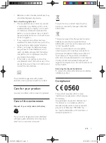 Предварительный просмотр 5 страницы Philips HTL3142S User Manual