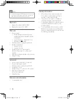 Предварительный просмотр 16 страницы Philips HTL3142S User Manual