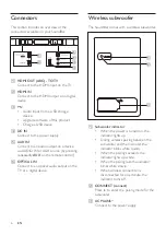 Предварительный просмотр 8 страницы Philips HTL6145C User Manual