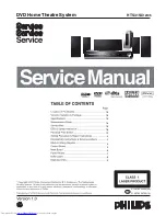 Preview for 1 page of Philips HTR3154 Service Manual