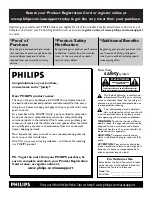 Предварительный просмотр 2 страницы Philips HTR5000 User Manual