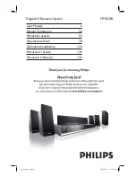Philips HTR5204 User Manual preview