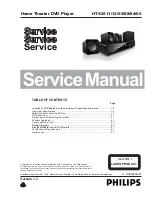 Philips HTS2511/05 Service Manual preview