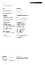 Preview for 3 page of Philips HTS2511 Specifications