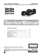 Preview for 1 page of Philips HTS2512/94 Service Manual