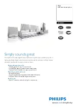 Preview for 1 page of Philips HTS3000 Specification Sheet