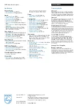 Preview for 2 page of Philips HTS3000 Specification Sheet