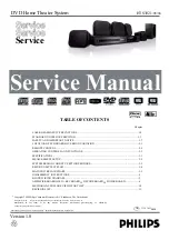 Preview for 1 page of Philips HTS3021/94 Service Manual
