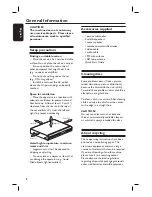 Предварительный просмотр 8 страницы Philips HTS3090 User Manual