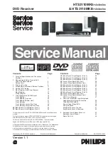 Предварительный просмотр 1 страницы Philips HTS3110MKI/75 Service Manual