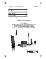 Philips HTS3115 User Manual preview