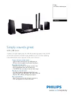 Предварительный просмотр 1 страницы Philips HTS3156 Specification Sheet