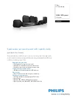 Philips HTS3181 Specifications preview