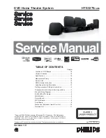 Preview for 1 page of Philips HTS3269/12 Service Manual