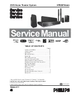 Philips HTS3276/98 Service Manual предпросмотр