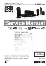 Preview for 1 page of Philips HTS3377/05 Service Manual