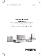 Предварительный просмотр 1 страницы Philips HTS3500S Quick Start Manual