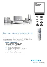 Предварительный просмотр 1 страницы Philips HTS3500S Specifications