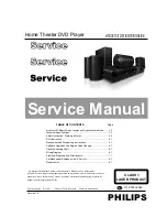 Предварительный просмотр 1 страницы Philips HTS3510 Service Manual