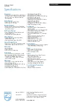 Preview for 3 page of Philips HTS3510 Specifications