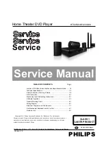 Philips HTS3530 Service Manual предпросмотр