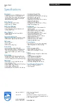 Preview for 3 page of Philips HTS3532BL Specifications