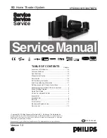 Preview for 1 page of Philips HTS3560 Service Manual