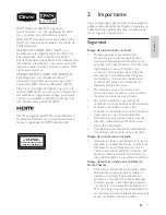 Preview for 4 page of Philips HTS3560 (Spanish) Manual Del Usuario