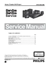 Philips HTS3562/98 Service Manual preview