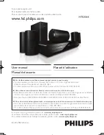 Philips HTS3564 User Manual preview