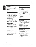 Preview for 8 page of Philips HTS3565D User Manual