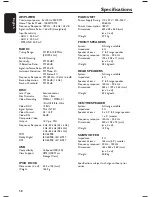 Preview for 58 page of Philips HTS3566D Quick Start Manual