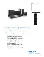 Philips HTS3569 Specifications preview