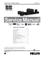 Philips HTS3571 Service Manual preview