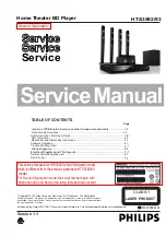 Philips HTS3592/93 Service Manual предпросмотр