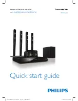 Предварительный просмотр 1 страницы Philips HTS3592 Quick Start Manual