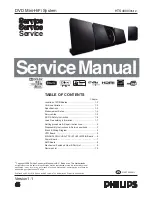 Предварительный просмотр 1 страницы Philips HTS4600 Service Manual